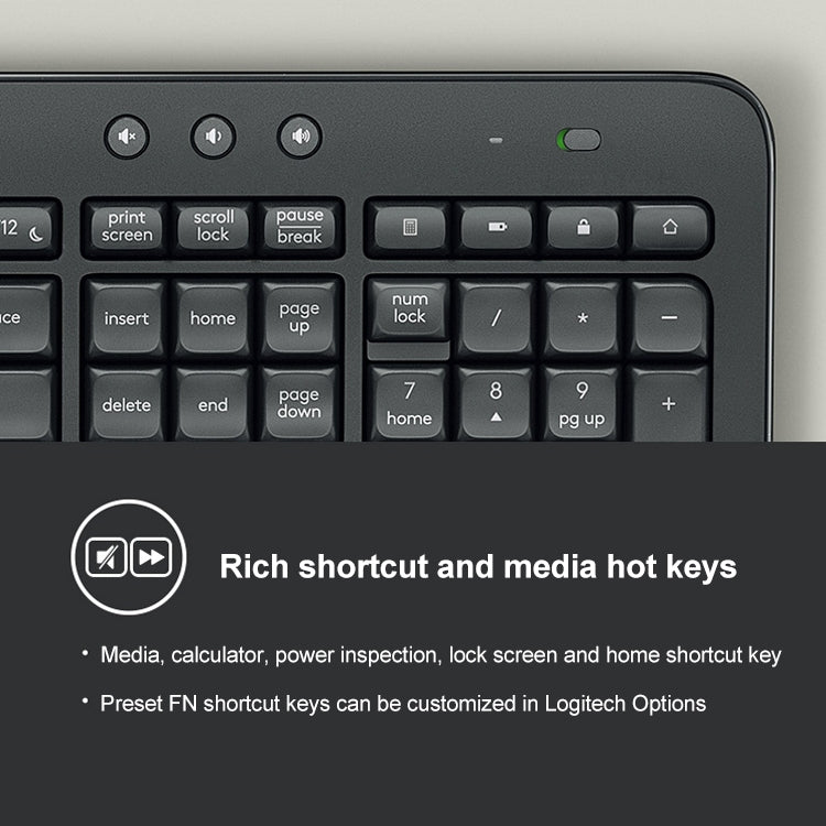 Logitech MK545 Wireless Keyboard Mouse Set - free shipping - PMC Jewellery - Order now!