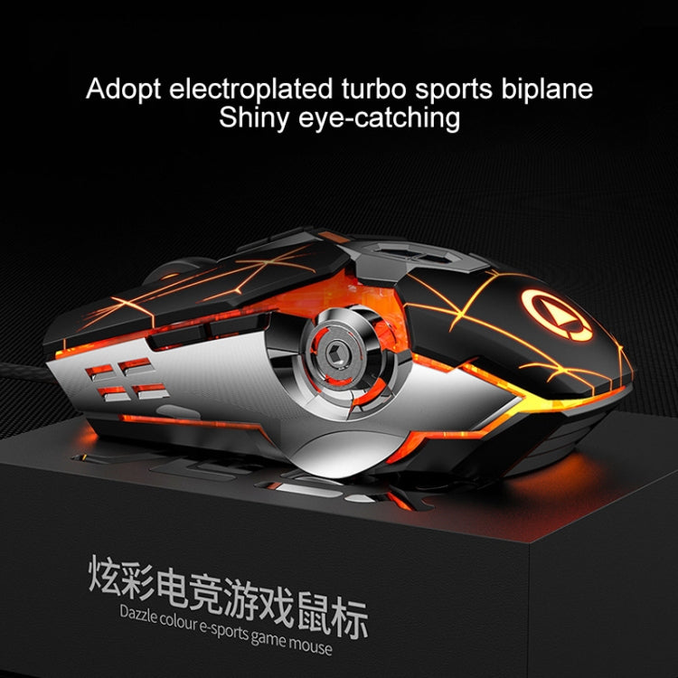 YINDIAO 3200DPI 4-modes Adjustable 7-keys RGB Light Wired Gaming Mechanical Mouse, Style: Audio Version (White) - Wired Mice by YINDIAO | Online Shopping South Africa | PMC TechLife | Buy Now Pay Later Mobicred