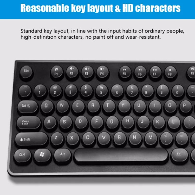 ZGB S500 Square Key USB Wired Computer Keyboard(Black) - Wired Keyboard by Chasing Leopard | Online Shopping South Africa | PMC TechLife | Buy Now Pay Later Mobicred