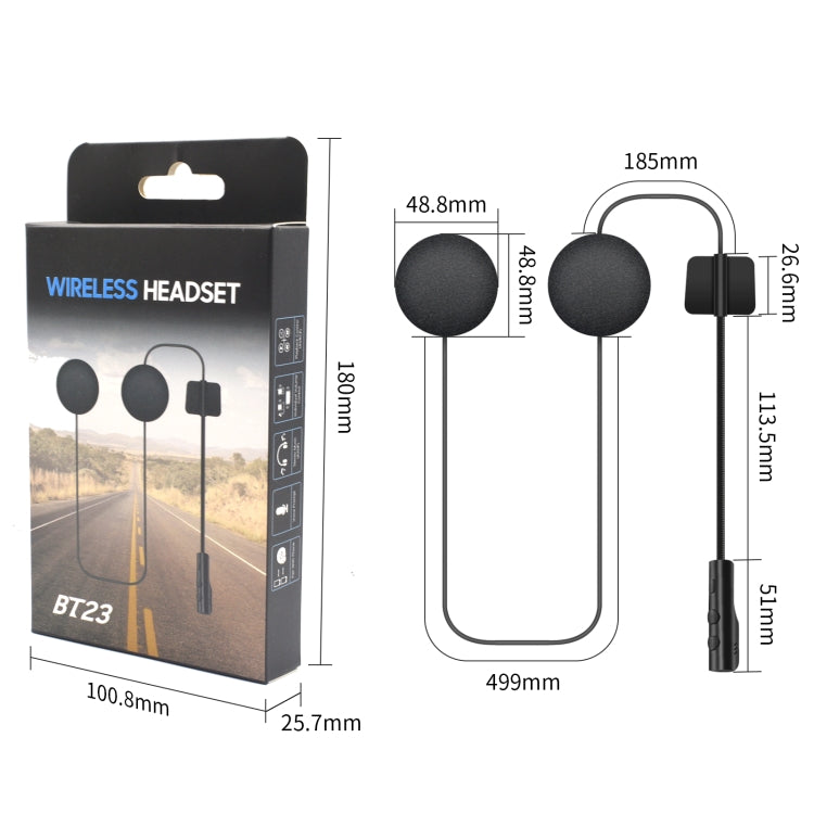 BT23 Stereo Bluetooth 5.0 Helmet Headphone - Motorcycle Walkie Talkie by PMC Jewellery | Online Shopping South Africa | PMC Jewellery | Buy Now Pay Later Mobicred