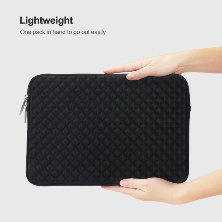 Diamond Texture Laptop Power Bag, Size: 16 x 13 x 1.5cm (Black) - Other by PMC TechLife | Online Shopping South Africa | PMC TechLife | Buy Now Pay Later Mobicred