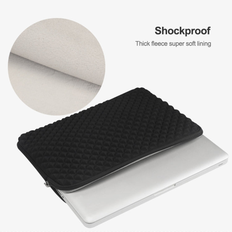 Diamond Texture Laptop Power Bag, Size: 16 x 13 x 1.5cm (Black) - Other by PMC TechLife | Online Shopping South Africa | PMC TechLife | Buy Now Pay Later Mobicred