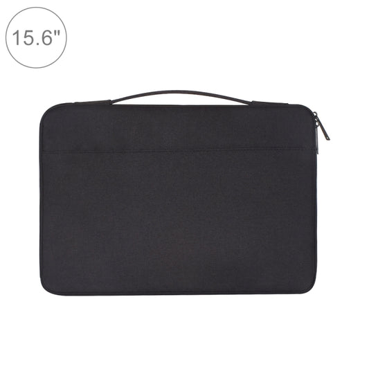 15.6 inch Fashion Casual Polyester + Nylon Laptop Handbag Briefcase Notebook Cover Case, For Macbook, Samsung, Lenovo, Xiaomi, Sony, DELL, CHUWI, ASUS, HP(Black) - 14.1 inch by PMC Jewellery | Online Shopping South Africa | PMC Jewellery | Buy Now Pay Later Mobicred