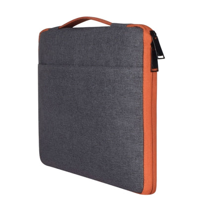 15.6 inch Fashion Casual Polyester + Nylon Laptop Handbag Briefcase Notebook Cover Case, For Macbook, Samsung, Lenovo, Xiaomi, Sony, DELL, CHUWI, ASUS, HP(Grey) - 14.1 inch by PMC Jewellery | Online Shopping South Africa | PMC Jewellery | Buy Now Pay Later Mobicred