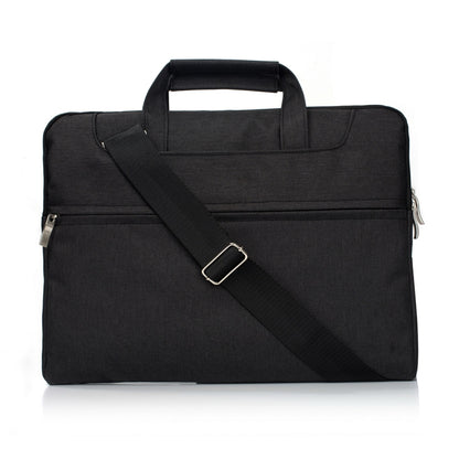 Portable One Shoulder Handheld Zipper Laptop Bag, For 15.4 inch and Below Macbook, Samsung, Lenovo, Sony, DELL Alienware, CHUWI, ASUS, HP (Black) - 15 inch by PMC Jewellery | Online Shopping South Africa | PMC Jewellery | Buy Now Pay Later Mobicred