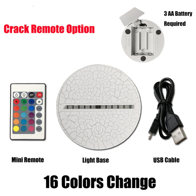 Scorpion Shape 3D Colorful LED Vision Light Table Lamp, Crack Remote Control Version - Novelty Lighting by PMC TechLife | Online Shopping South Africa | PMC TechLife | Buy Now Pay Later Mobicred