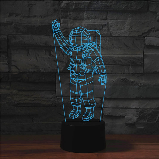 Astronaut Shape 3D Colorful LED Vision Light Table Lamp, USB Touch Version - Novelty Lighting by PMC Jewellery | Online Shopping South Africa | PMC Jewellery | Buy Now Pay Later Mobicred