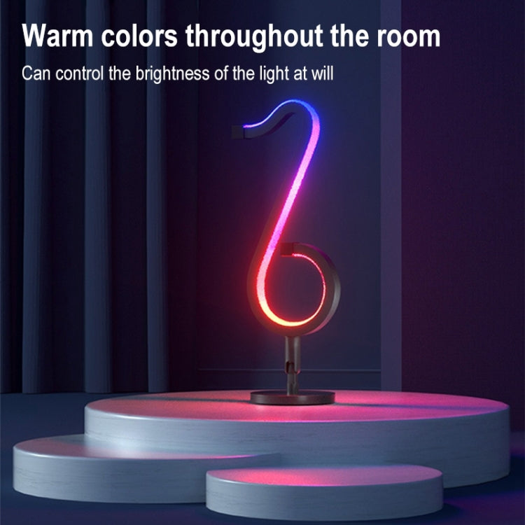 Home RGB Illusory Color Musical Note Light Desk Lamp - Desk Lamps by PMc TechLife | Online Shopping South Africa | PMc TechLife | Buy Now Pay Later Mobicred