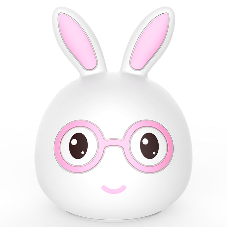 Smiling Rabbit Creative Touch 3D LED Decorative Night Light, USB Charging Version (Pink) - Night Lights by PMc TechLife | Online Shopping South Africa | PMc TechLife | Buy Now Pay Later Mobicred