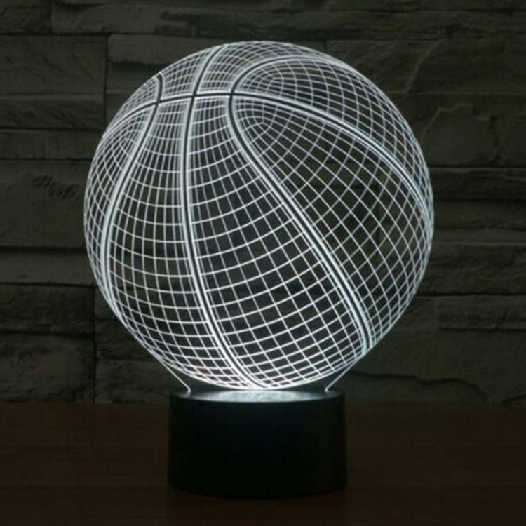 Basketball Style 3D Touch Switch Control LED Light , 7 Color Discoloration Creative Visual Stereo Lamp Desk Lamp Night Light - Novelty Lighting by PMC TechLife | Online Shopping South Africa | PMC TechLife | Buy Now Pay Later Mobicred