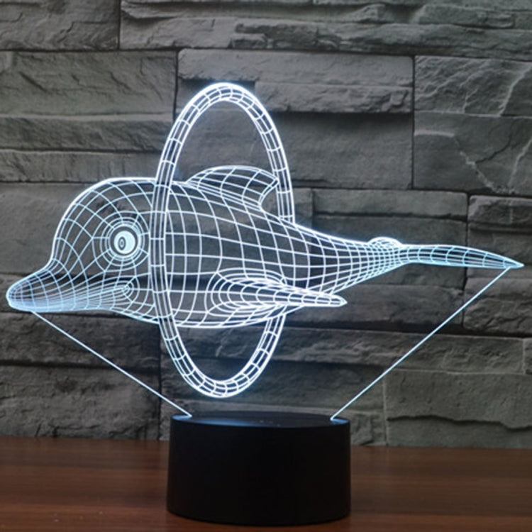 Dolphin Jump Style 3D Touch Switch Control LED Light , 7 Color Discoloration Creative Visual Stereo Lamp Desk Lamp Night Light - free shipping - PMC TechLife - Order now!