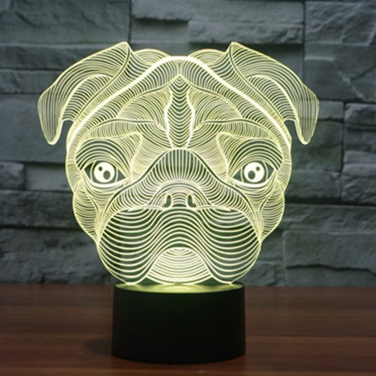 Dog Shape 3D Touch Switch Control LED Light , 7 Color Discoloration Creative Visual Stereo Lamp Desk Lamp Night Light - Novelty Lighting by PMC TechLife | Online Shopping South Africa | PMC TechLife | Buy Now Pay Later Mobicred