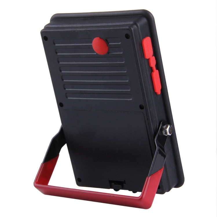 30W IP65 Waterproof USB Charging Floodlight, 24 LEDs SMD5730 2400LM 6000-6500K Red and Blue Light Flashing Warning Lights Portable with Holder - Floodlights by PMC Jewellery | Online Shopping South Africa | PMC Jewellery | Buy Now Pay Later Mobicred