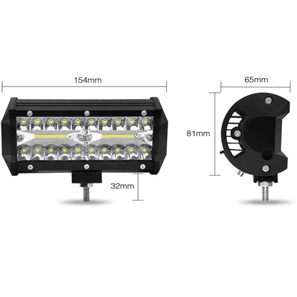 7 inch 30W 3000LM 6000K LED Strip Lamp Working Refit Off-road Vehicle Roof Strip Light - Work Lights by PMC Jewellery | Online Shopping South Africa | PMC Jewellery | Buy Now Pay Later Mobicred