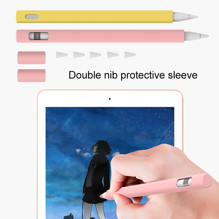 LOVE MEI For Apple Pencil 2 Triangle Shape Stylus Pen Silicone Protective Case Cover(Purple) - Pencil Accessories by LOVE MEI | Online Shopping South Africa | PMC TechLife | Buy Now Pay Later Mobicred