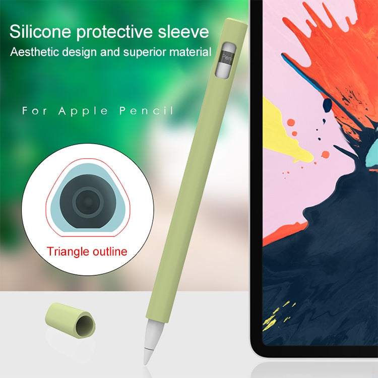 LOVE MEI For Apple Pencil 1 Triangle Shape Stylus Pen Silicone Protective Case Cover (Pink) - Pencil Accessories by LOVE MEI | Online Shopping South Africa | PMC TechLife | Buy Now Pay Later Mobicred