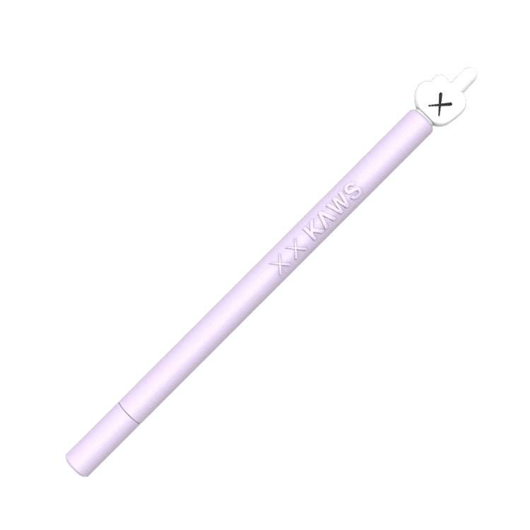 LOVE MEI For Apple Pencil 2 Middle Finger Shape Stylus Pen Silicone Protective Case Cover (Purple) - Pencil Accessories by LOVE MEI | Online Shopping South Africa | PMC Jewellery | Buy Now Pay Later Mobicred