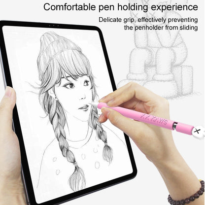 LOVE MEI For Apple Pencil 1 Middle Finger Shape Stylus Pen Silicone Protective Case Cover (Black) - Pencil Accessories by LOVE MEI | Online Shopping South Africa | PMC Jewellery | Buy Now Pay Later Mobicred