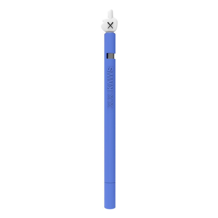 LOVE MEI For Apple Pencil 1 Middle Finger Shape Stylus Pen Silicone Protective Case Cover (Blue) - Pencil Accessories by LOVE MEI | Online Shopping South Africa | PMC Jewellery