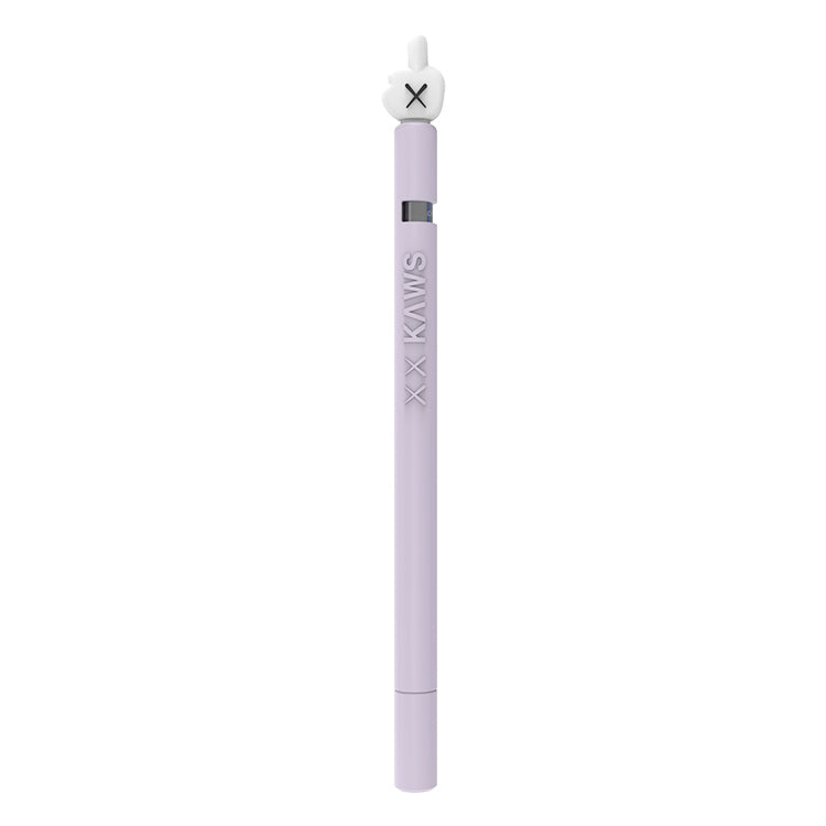 LOVE MEI For Apple Pencil 1 Middle Finger Shape Stylus Pen Silicone Protective Case Cover (Purple) - Pencil Accessories by LOVE MEI | Online Shopping South Africa | PMC Jewellery | Buy Now Pay Later Mobicred