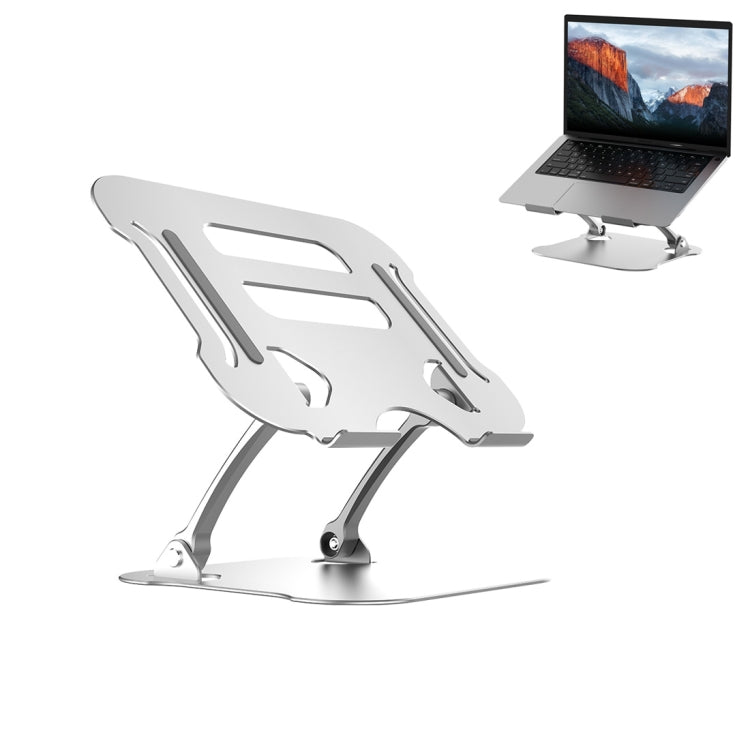 R-JUST Lifting Adjustable Laptop Stand(Silver) - MacBook Holder by R-JUST | Online Shopping South Africa | PMC Jewellery | Buy Now Pay Later Mobicred