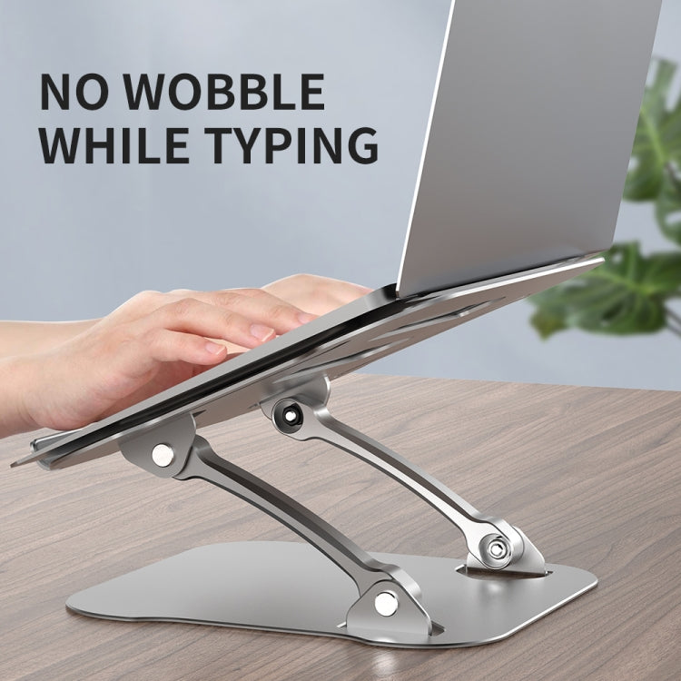 R-JUST Lifting Adjustable Laptop Stand(Silver) - MacBook Holder by R-JUST | Online Shopping South Africa | PMC Jewellery | Buy Now Pay Later Mobicred