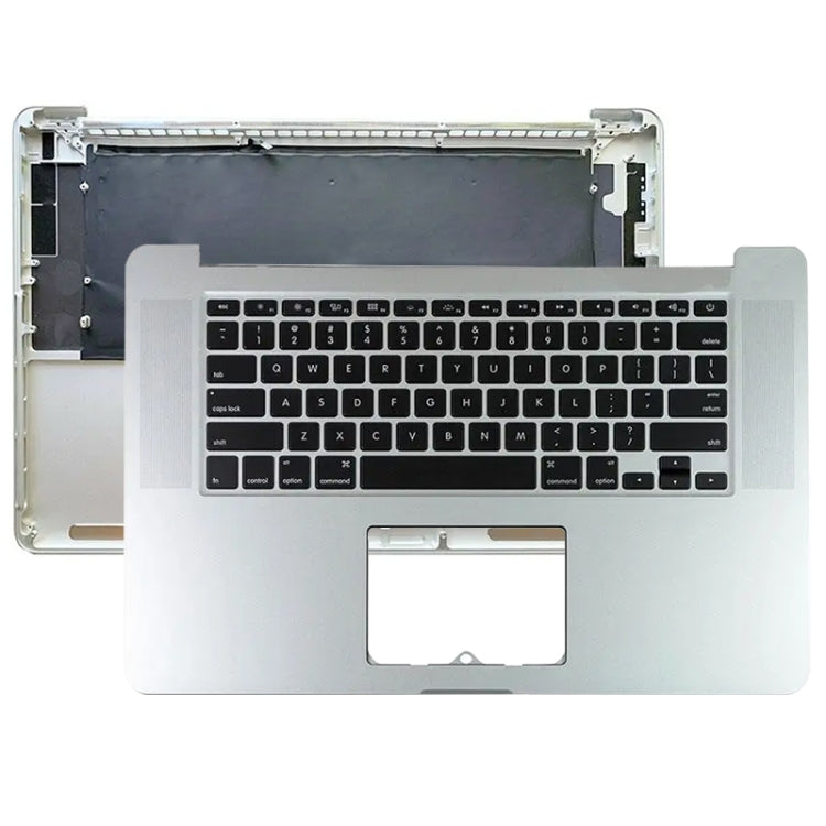 For Macbook Pro 15 A1398 2013 2014 US Keyboard with C Shell (Silver) - Keyboard by PMC Jewellery | Online Shopping South Africa | PMC Jewellery | Buy Now Pay Later Mobicred