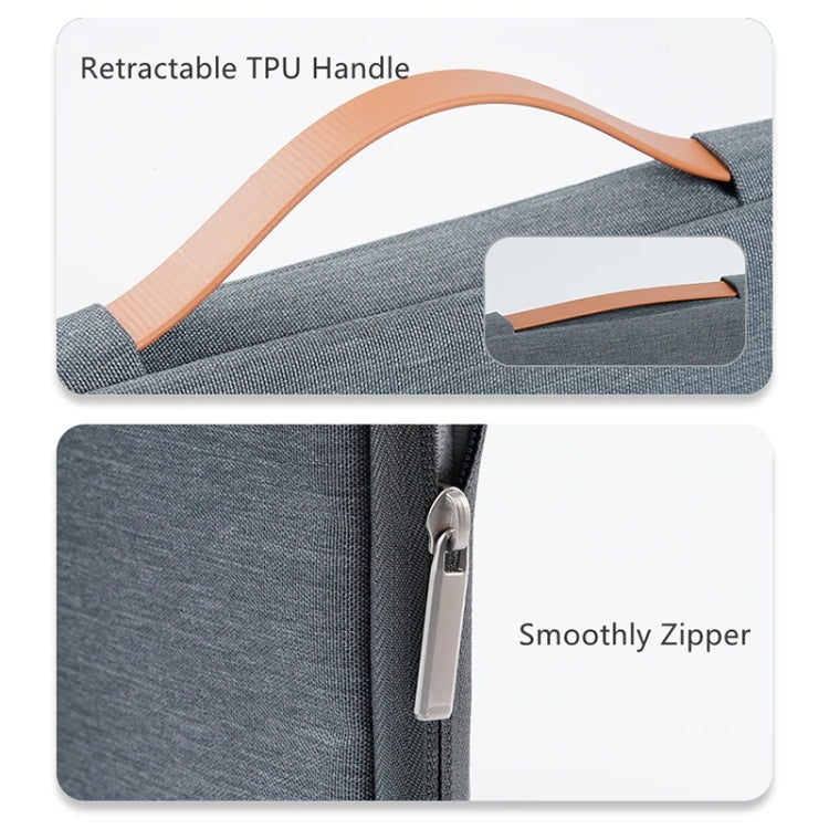 For 13 inch Laptop Zipper Waterproof  Handheld Sleeve Bag (Black) - 13.3 inch by PMC TechLife | Online Shopping South Africa | PMC TechLife | Buy Now Pay Later Mobicred