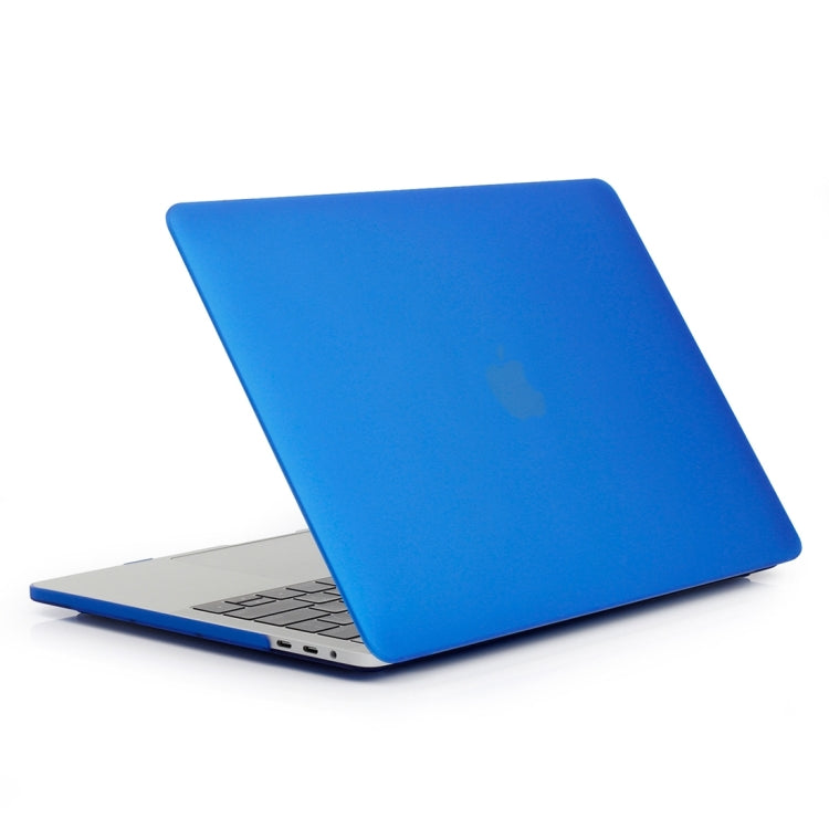 ENKAY Hat-Prince 2 in 1 Frosted Hard Shell Plastic Protective Case + US Version Ultra-thin TPU Keyboard Protector Cover for 2016 New MacBook Pro 13.3 inch with Touchbar (A1706)(Dark Blue) - MacBook Pro Cases by ENKAY | Online Shopping South Africa | PMC Jewellery | Buy Now Pay Later Mobicred