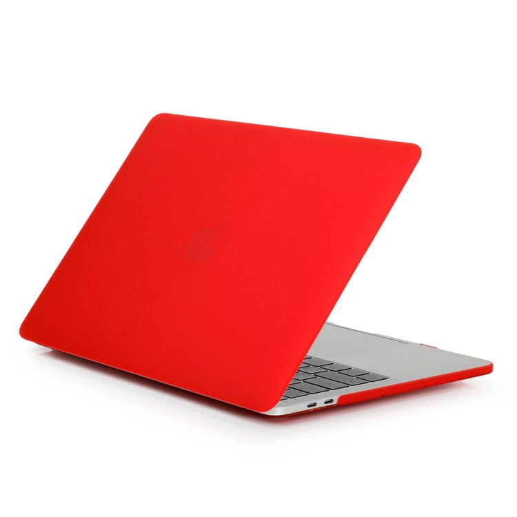 ENKAY Hat-Prince 2 in 1 Frosted Hard Shell Plastic Protective Case + US Version Ultra-thin TPU Keyboard Protector Cover for 2016 New MacBook Pro 13.3 inch with Touchbar (A1706)(Red) - MacBook Pro Cases by ENKAY | Online Shopping South Africa | PMC Jewellery | Buy Now Pay Later Mobicred