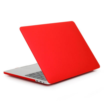 ENKAY Hat-Prince 2 in 1 Frosted Hard Shell Plastic Protective Case + Europe Version Ultra-thin TPU Keyboard Protector Cover for 2016 MacBook Pro 13.3 Inch with Touch Bar (A1706) (Red) - MacBook Pro Cases by ENKAY | Online Shopping South Africa | PMC Jewellery | Buy Now Pay Later Mobicred