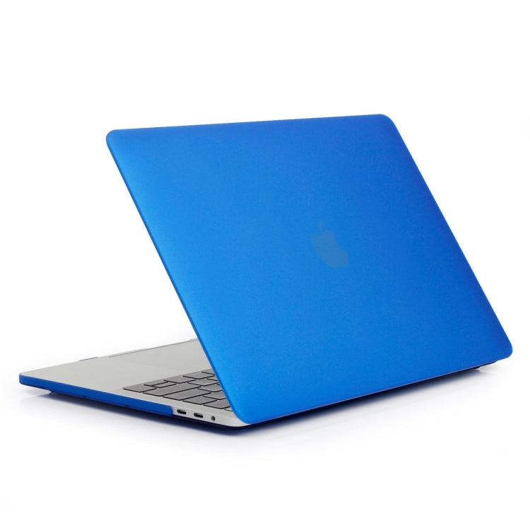 ENKAY Hat-Prince 2 in 1 Frosted Hard Shell Plastic Protective Case + Europe Version Ultra-thin TPU Keyboard Protector Cover for 2016 MacBook Pro 13.3 Inch without Touch Bar (A1708) (Dark Blue) - MacBook Pro Cases by ENKAY | Online Shopping South Africa | PMC Jewellery | Buy Now Pay Later Mobicred