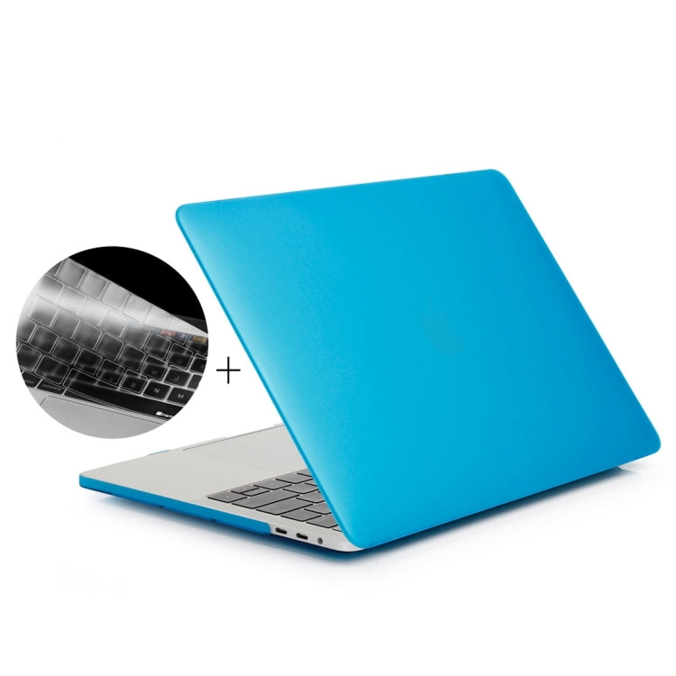 ENKAY Hat-Prince 2 in 1 Frosted Hard Shell Plastic Protective Case + Europe Version Ultra-thin TPU Keyboard Protector Cover for 2016 MacBook Pro 13.3 Inch without Touch Bar (A1708) (Baby Blue) - MacBook Pro Cases by ENKAY | Online Shopping South Africa | PMC Jewellery | Buy Now Pay Later Mobicred