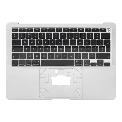 For Macbook Air 13 2020 M1 A2337 C-side Cover + UK Edition Key Board (Silver) - Bottom Cover by PMC Jewellery | Online Shopping South Africa | PMC Jewellery