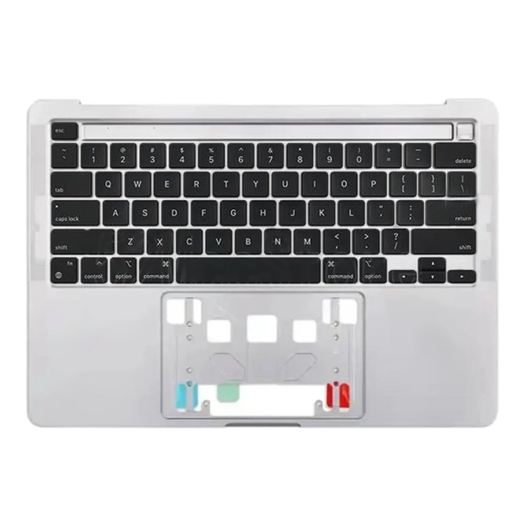 For Macbook Pro 13 inch 2021 A2338 C-side Cover + US Edition Key Board (Silver) - Bottom Cover by PMC Jewellery | Online Shopping South Africa | PMC Jewellery