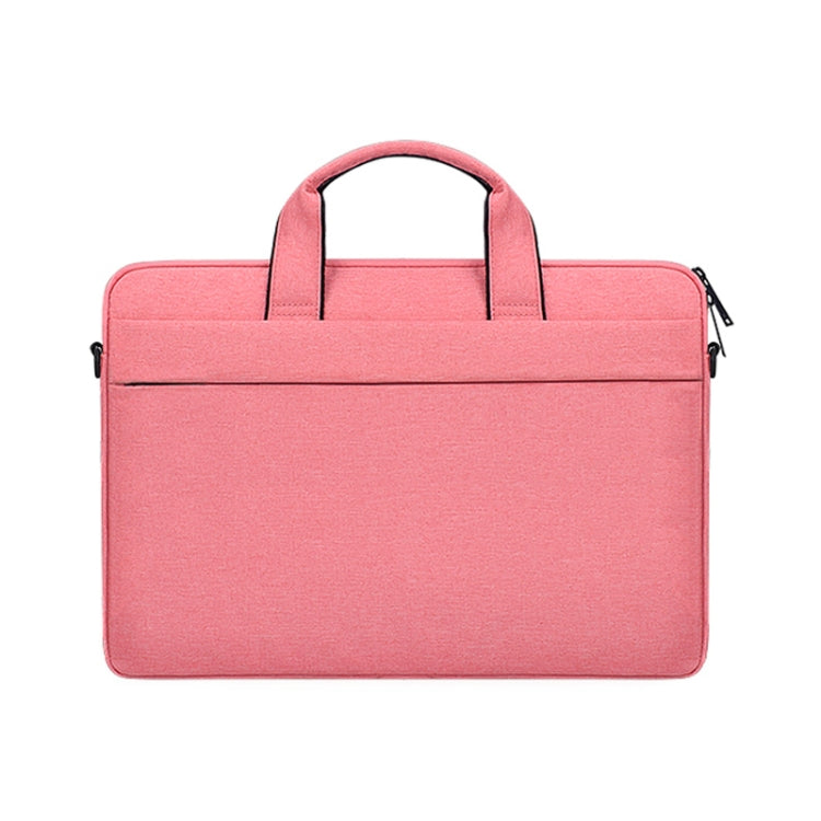 ST03S 14.1 inch Double Side Pockets Wearable Oxford Cloth Soft Handle Portable Laptop Tablet Bag(Pink) - 14.1 inch by PMC Jewellery | Online Shopping South Africa | PMC Jewellery | Buy Now Pay Later Mobicred