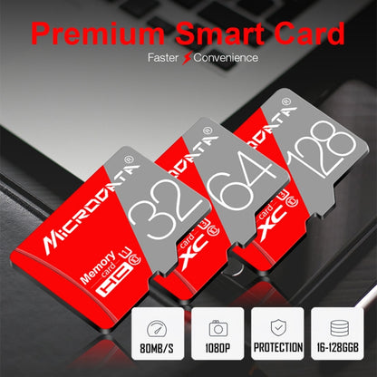 MICRODATA 128GB Class10 Red and Grey TF(Micro SD) Memory Card - Micro SD Card by MiCRODATA | Online Shopping South Africa | PMC Jewellery | Buy Now Pay Later Mobicred