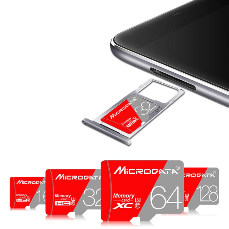 MICRODATA 256GB Class10 Red and Grey TF(Micro SD) Memory Card - Micro SD Card by MiCRODATA | Online Shopping South Africa | PMC Jewellery | Buy Now Pay Later Mobicred