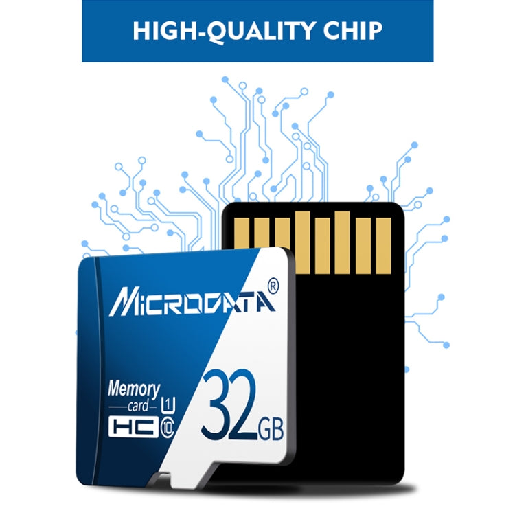 MICRODATA 128GB U3 Blue and White TF(Micro SD) Memory Card - free shipping - PMC Jewellery - Order now!