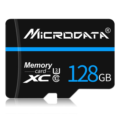 MICRODATA 128GB U3 Blue Line and Black TF(Micro SD) Memory Card - Micro SD Card by MiCRODATA | Online Shopping South Africa | PMC Jewellery | Buy Now Pay Later Mobicred