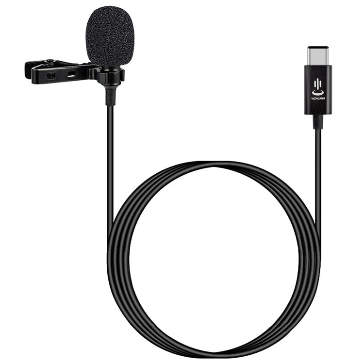 YICHUANG YC-LM10 USB-C / Type-C Intelligent Noise Reduction Condenser Lavalier Microphone, Cable Length: 1.5m - Microphone by YICHUANG | Online Shopping South Africa | PMC Jewellery | Buy Now Pay Later Mobicred