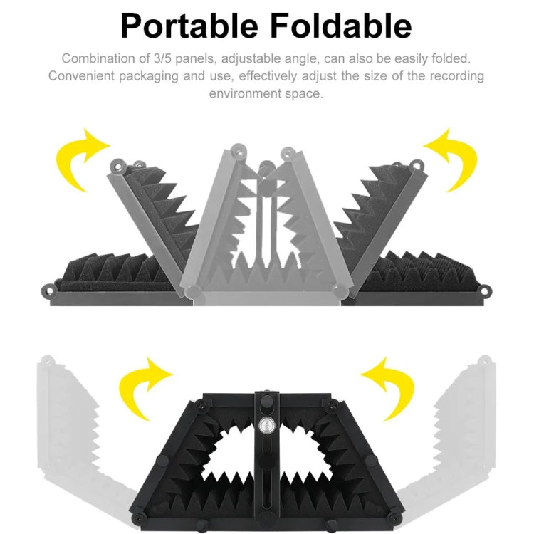 XTUGA P75 Foldable Recording Microphone Isolation Shield - free shipping - PMC Jewellery - Order now!