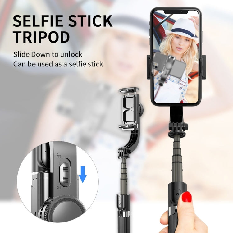 L08 Adjustable Gimbal Stabilize Bluetooth Self-timer Pole Tripod Selfie Stick (Black) - Selfie Sticks by PMC Jewellery | Online Shopping South Africa | PMC Jewellery | Buy Now Pay Later Mobicred