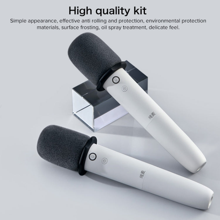 1 Pair Pure Wheat U7 PRO Wireless Karaoke Microphone(White) - Microphone by Huawei | Online Shopping South Africa | PMC Jewellery | Buy Now Pay Later Mobicred