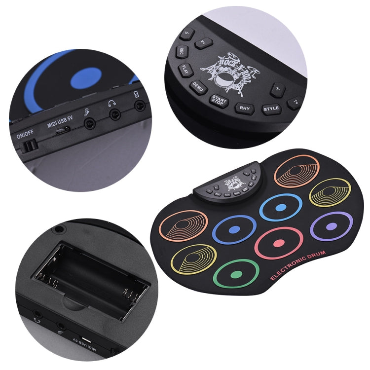 USB Colorful Hand Roll Electronic Drum Children Percussion Instrument - Percussion Instruments Accessories by PMC Jewellery | Online Shopping South Africa | PMC Jewellery