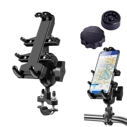 U-shaped Bolt Ball-Head Motorcycle Handlebar Multi-function Eight-jaw Aluminum Phone Navigation Holder Bracket with Anti-theft Knobs - Holder by PMC Jewellery | Online Shopping South Africa | PMC Jewellery | Buy Now Pay Later Mobicred