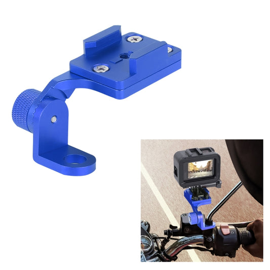 RUIGPRO Motorcycle Handlebar Alloy Phone Bracket for GoPro HERO9 Black / HERO8 Black /7 /6 /5, Insta360 One R, DJI Osmo Action, Xiaoyi Sport Cameras(Blue) - Bicycle Handlebar Mount by PMC Jewellery | Online Shopping South Africa | PMC Jewellery | Buy Now Pay Later Mobicred