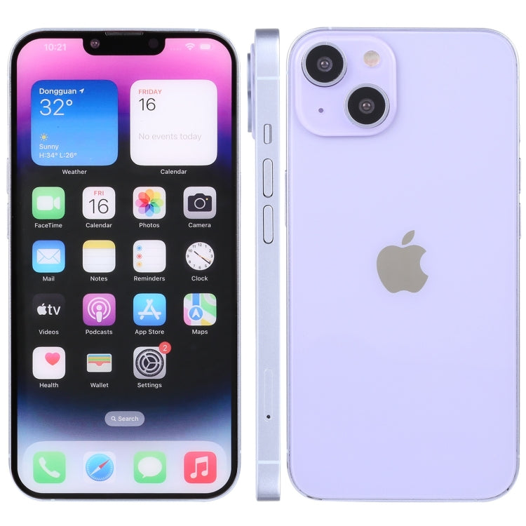 For iPhone 14 Plus Color Screen Non-Working Fake Dummy Display Model (Purple) - For iPhone & iPad by PMC Jewellery | Online Shopping South Africa | PMC Jewellery | Buy Now Pay Later Mobicred