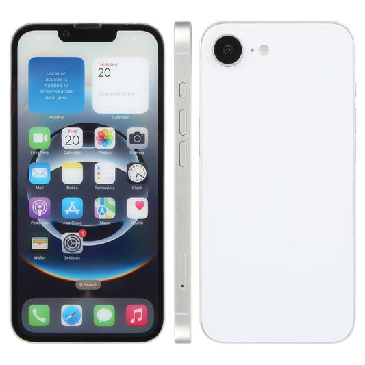 For iPhone 16e Color Screen Non-Working Fake Dummy Display Model (White) - For iPhone & iPad by PMC Jewellery | Online Shopping South Africa | PMC Jewellery | Buy Now Pay Later Mobicred