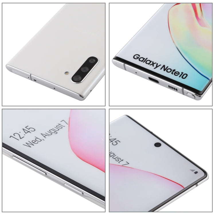 For Galaxy Note 10 Original Color Screen Non-Working Fake Dummy Display Model (White) - For Galaxy by PMC Jewellery | Online Shopping South Africa | PMC Jewellery | Buy Now Pay Later Mobicred